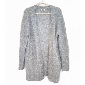 Acne Studios | Raya Mohair Soft Long Cardigan Gray | XXS